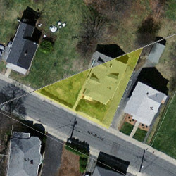 14 Adams Ave, Newton MA 02465-1003 aerial view