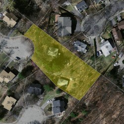 24 Wilson Cir, Newton MA 02461-1111 aerial view