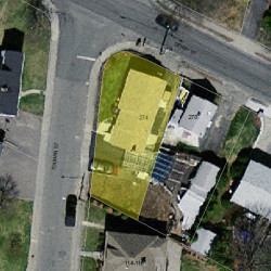274 Derby St, Newton MA 02465-1006 aerial view