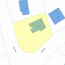 61 Alban Rd, Newton MA 02468-1934 plot plan