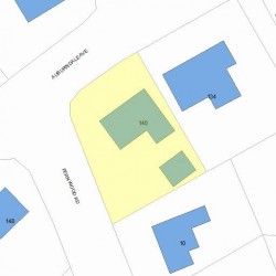 140 Auburndale Ave, Newton MA 02465-1420 plot plan