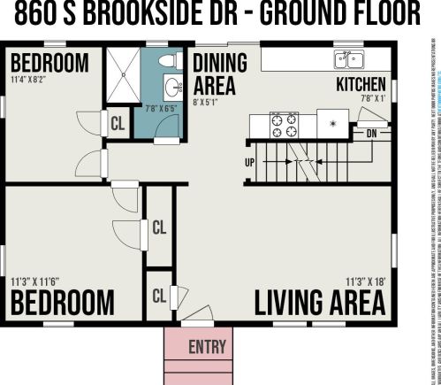 860 Brookside Dr, Meskegon MI 49441-5364 exterior