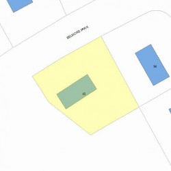 40 Belmore Park, Newton MA 02462-1515 plot plan