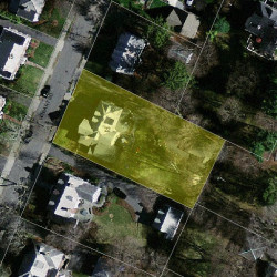 22 Hobart Rd, Newton MA  02459-1313 aerial view