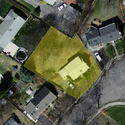 45 Albert Rd, Newton MA  02466-1302 aerial view