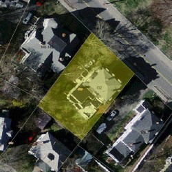 132 Church St, Newton MA 02458-2004 aerial view