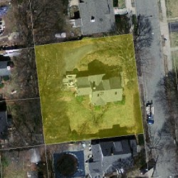 27 Owatonna St, Newton MA 02466-1410 aerial view