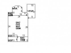32 Daniel St, Newton MA  02459-2502 floor plan
