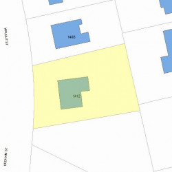 1412 Walnut St, Newton MA  02461-1858 plot plan