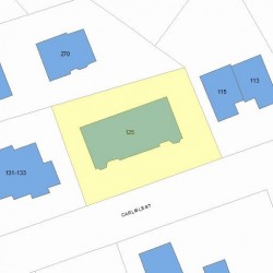 123 Carlisle St, Newton MA 02459-2381 plot plan