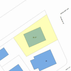 35 Cypress St, Newton MA  02459-2231 plot plan