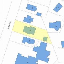 56 Eldredge St, Newton MA 02458-2017 plot plan