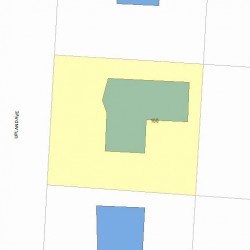100 Upland Ave, Newton MA 02461-2145 plot plan