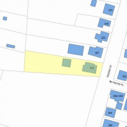 333 Cherry St, Newton MA 02465-1641 plot plan
