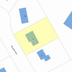 9 Belmore Park, Newton MA 02462-1503 plot plan
