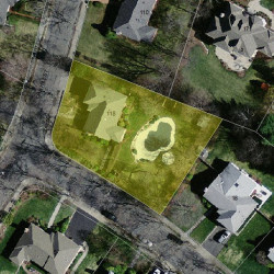 118 Oak Hill St, Newton MA 02459-3433 aerial view