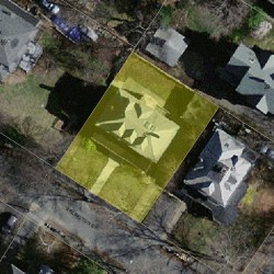 45 Arlington St, Newton MA 02458-2454 aerial view