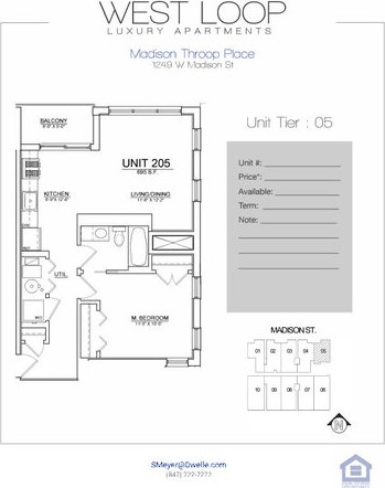 1249 Madison St, Chicago IL  60607-1907 exterior