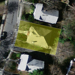 142 Eastbourne Rd, Newton MA 02459-1606 aerial view