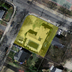 144 Derby St, Newton MA 02465-1556 aerial view