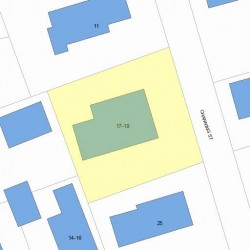 17 Channing St, Newton MA 02458-1628 plot plan