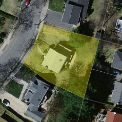 94 Bemis St, Newton MA  02460-1156 aerial view