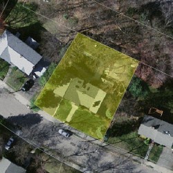 23 Fox Hill Rd, Newton MA  02459-3026 aerial view