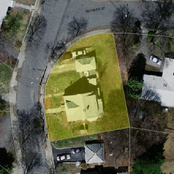 11 Morrill St, Newton MA 02465-1317 aerial view