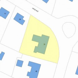 35 Hyde Ave, Newton MA 02458-2310 plot plan