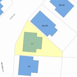 2 Mechanic St, Newton MA 02464-1414 plot plan