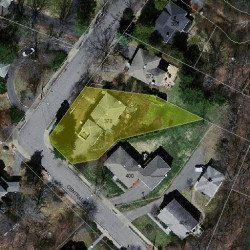 378 Central St, Newton MA  02466-2205 aerial view