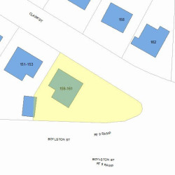 161 Clark St, Newton MA 02459-2426 plot plan