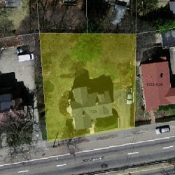 1129 Boylston St, Newton MA  02464-1014 aerial view