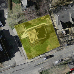 229 Bellevue St, Newton MA 02458-1814 aerial view