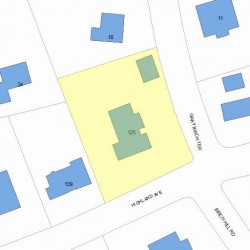 125 Highland Ave, Newton MA 02465-2509 plot plan