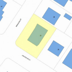 29 Arlington St, Newton MA 02458-2453 plot plan