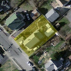 196 Chapel St, Newton MA 02458-1308 aerial view