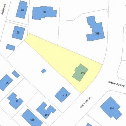 409 Waltham St, Newton MA 02465-1939 plot plan