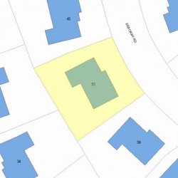 53 Deborah Rd, Newton MA  02459-2837 plot plan