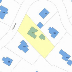 137 Collins Rd, Newton MA 02468-2211 plot plan