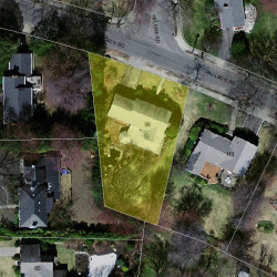 99 Paulson Rd, Newton MA 02468-1015 aerial view