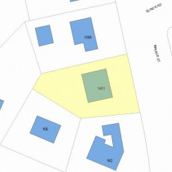 1401 Walnut St, Newton MA 02461-1851 plot plan