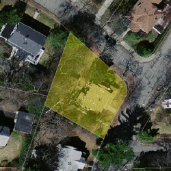 47 Morton St, Newton MA  02459-1027 aerial view