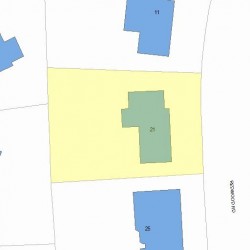 21 Redwood Rd, Newton MA 02459-3124 plot plan