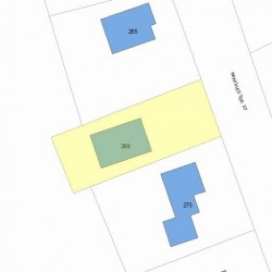 269 Winchester St, Newton MA 02461-2042 plot plan