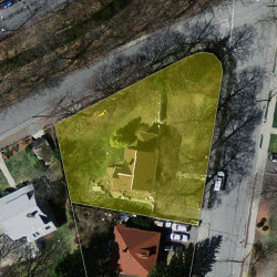 49 Brookside Ave, Newton MA 02460-1523 aerial view
