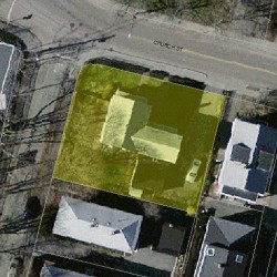 234 Church St, Newton MA  02458-1903 aerial view