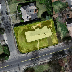 1367 Beacon St, Newton MA 02468-1745 aerial view