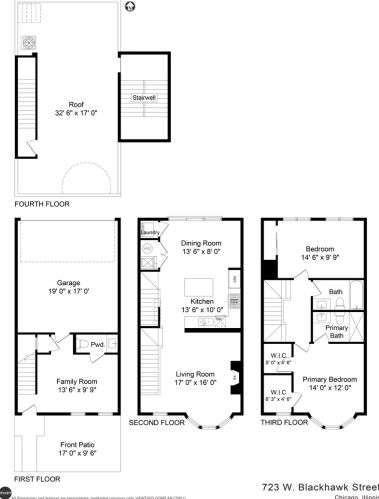 723 Blackhawk St, Chicago IL 60610-1170 exterior