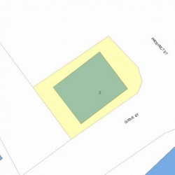 3 Prospect St, Newton MA  02465-2214 plot plan